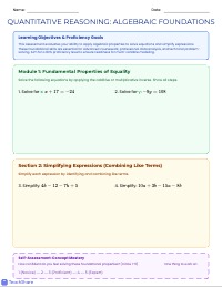 Comprehensive Algebra Mastery: Equations and Expressions