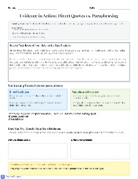 Mastering Textual Evidence