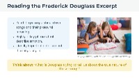 Analyzing Textual Evidence with Douglass