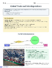 International Trade and Interdependence