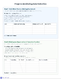 IEP Goal Data Collection Sheets