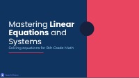 Mastering Linear Equations and Systems