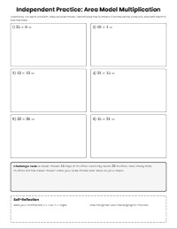 Mastering Area Models: 2-Digit Multiplication