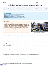 Visualizing Meaning: Imagery in Anne Frank's Diary