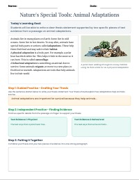 Mastering Thesis and Evidence in Animal Adaptations