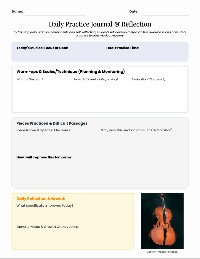 Elegant Cello Daily Practice Tracker