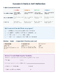 Medical Vocabulary Project Guide