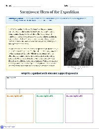 Sacagawea Main Idea Activity