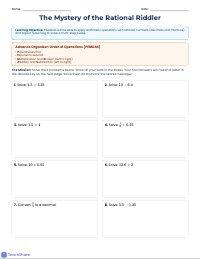 The Great Number Sense Mystery Challenge