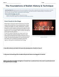 Foundations of Classical Ballet Unit