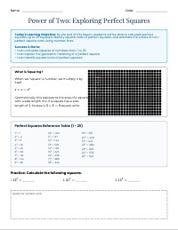 Mastering Squares and Square Roots