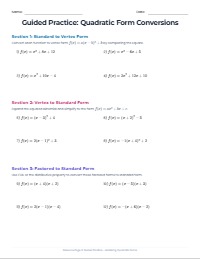 Mastering Quadratic Forms: Practice and Strategy