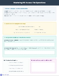 MS Access Fundamentals Worksheet