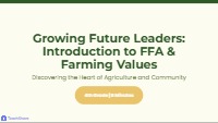 FFA Introduction & Core Values