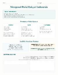 Mengenal Puisi Rakyat Indonesia