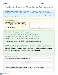 Mastering Essay Elaboration Techniques