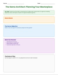 Design Your Own Game Graphic Organizer