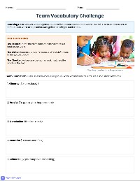 3rd Grade Vocabulary Team Quest