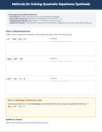 Mastering Quadratic Equations: Methods and Applications