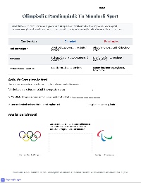 Olimpiadi e Paralimpiadi: Sport Senza Confini
