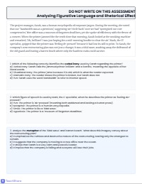 Advanced English Language Arts Mastery Assessment