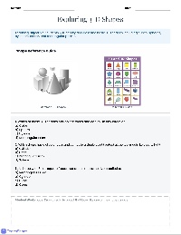 3-D Shapes Assessment