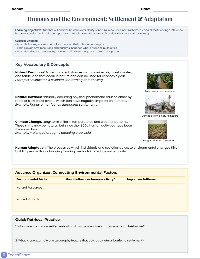 Natural Resources Impact Analysis