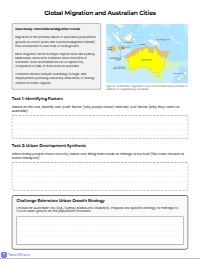 Australia: Urbanization and Migration Patterns