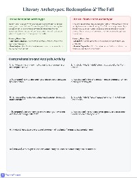 Literary Archetypes Study