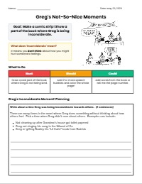Greg Heffley Comic Strip Project