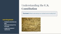 Understanding the United States Constitution