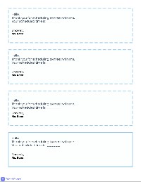 Parent Conference Communication Slips