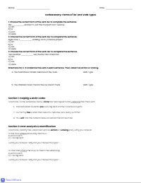 Mastering Verb Types Grammar Assessment