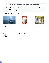Liquid Volume Estimation Homework