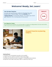 Do Now: Goal Setting