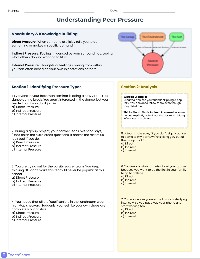 Types of Peer Pressure Identification