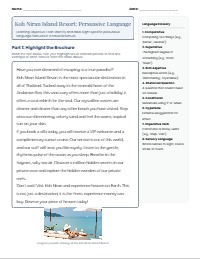 Identifying Persuasive Features: Koh Niran Resort