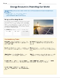 Scaffolded Energy Resources Guide