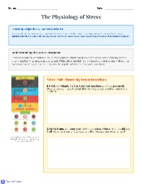 Stress Response in the Body