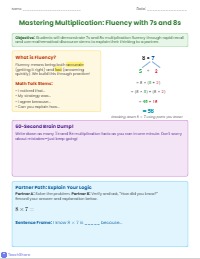 Multiplication Fluency Practice