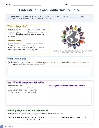 Understanding Prejudice