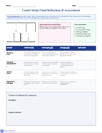 Comic Strip Project Rubric and Checklist