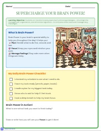 My Super Brain Power Workbook