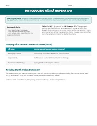 Nā Hopena Aʻo and Social Emotional Growth
