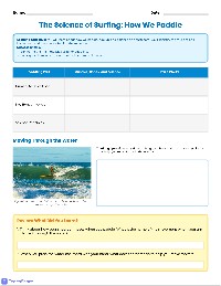 Surfing Biomechanical Analysis Worksheet