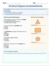 Exploring Polygons and Quadrilaterals Assessment
