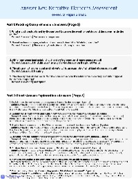 Understanding Narrative Elements