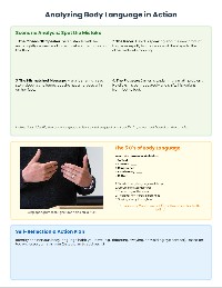 Public Speaking Body Language Worksheet