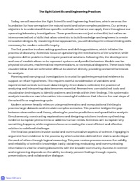 The Eight Scientific and Engineering Practices