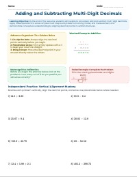 Mastering Decimal Operations in Real-World Contexts